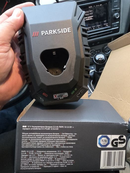 Гайковерт Parkside 12v с 3 батерии