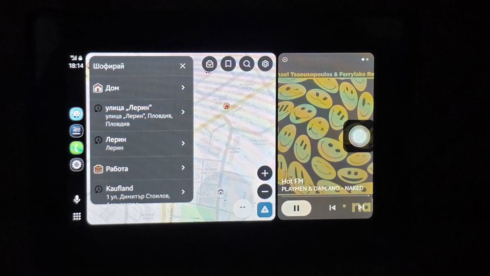 Безжичен дисплей за мотор Car play Android auto
