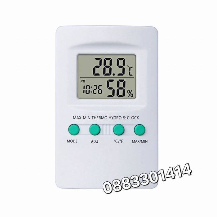 Влагомер Термометър за вътрешна или външна температура