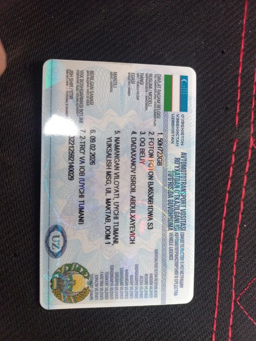Foton yuk mashinasi sotiladi