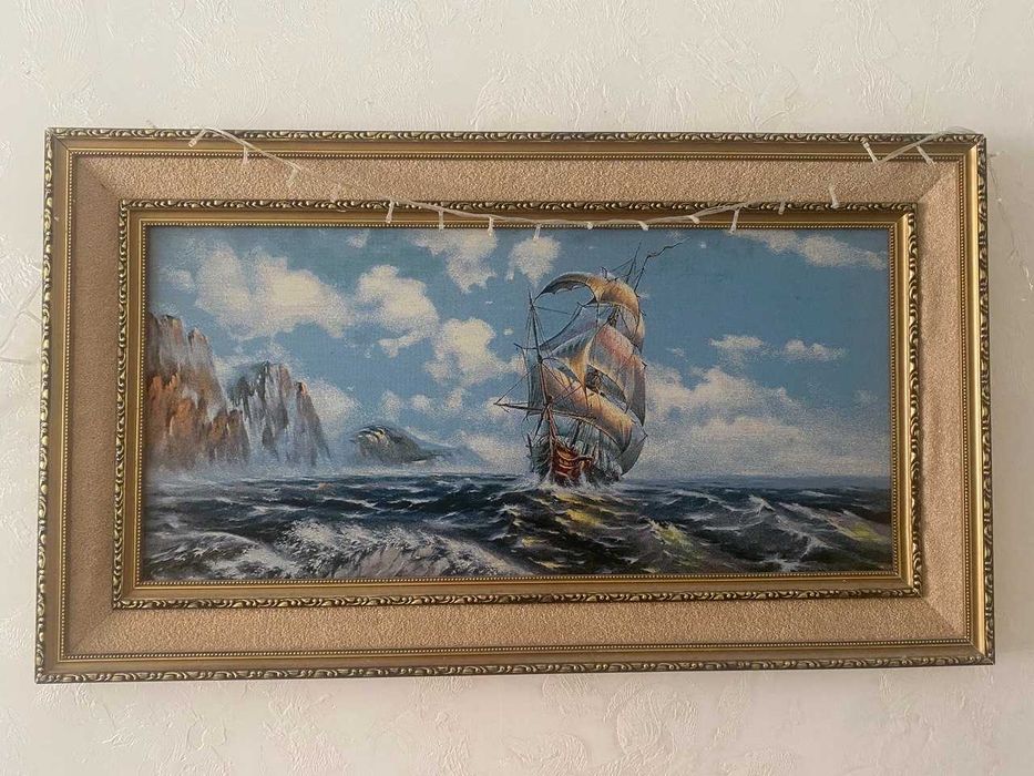 Картина‑гобелен «Корабль»