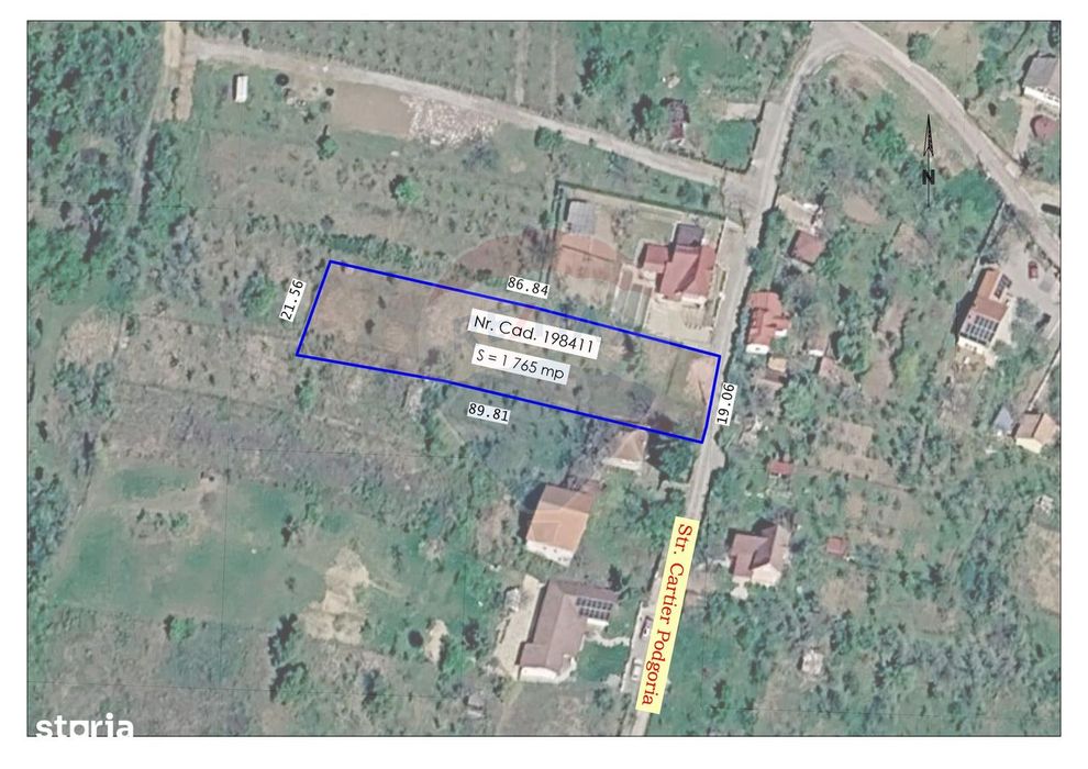 De vânzare teren intravilan 1,765mp Oradea / Strada Podgoria