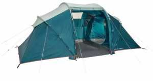 Sigilat Cort camping 4 Persoane 2 Camere structură cu bețe ARPENAZ 4.2