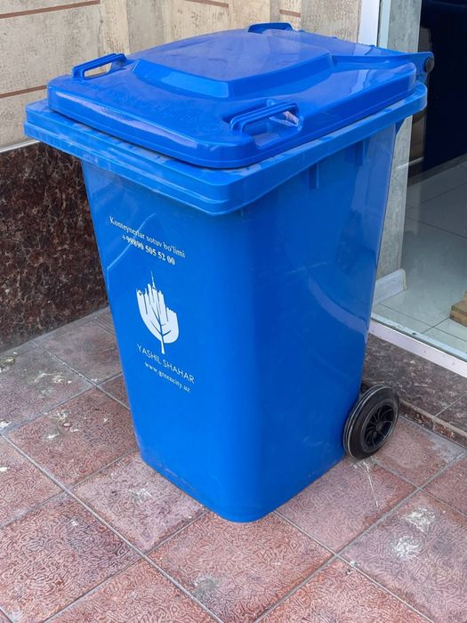 Chiqindi qutilari/Мусорные баки-120Л/240Л 4 цвета/4 rangda/avtomatik