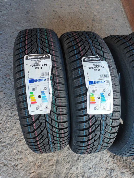 4 Нови зимни гуми 195/60 R16 Continental WinterContact TS870 89H M+S