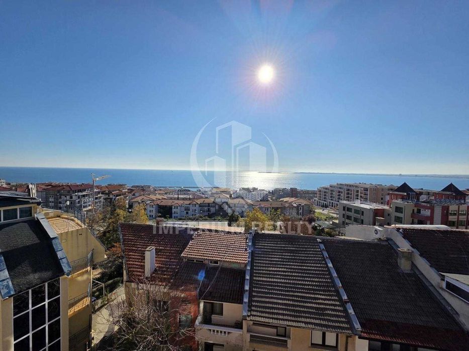 Тристаен апартамент с уникална гледка море в Свети Влас, ул. „Русалка“