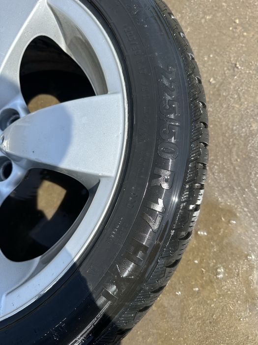 Jante roti style 138 BMW Seria 5 E60 E61 225/50 R17 ET20 7.5J cauciucuri In stare buna M+S jante roti BMW Seria 3 E90 E91 E92 320d R17 525d 530d 535d