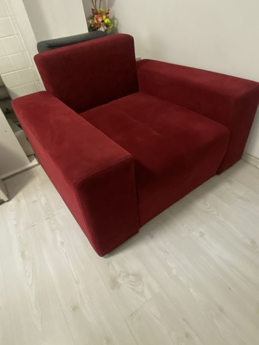Fotoliu rosu -2 bucăti