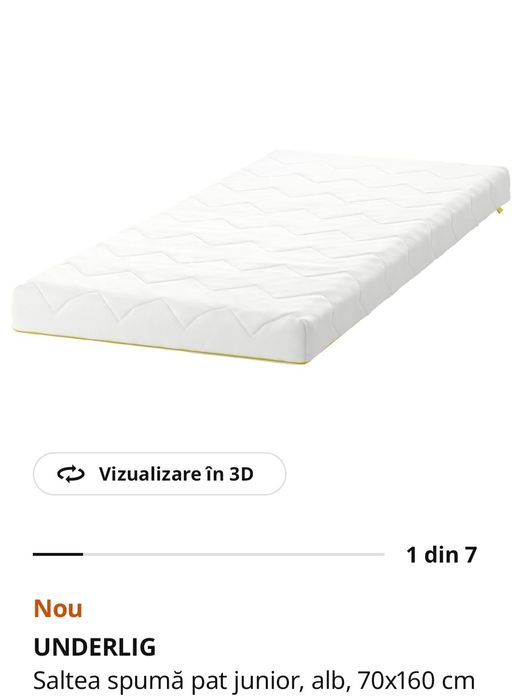Pat Ikea copii cu saltea