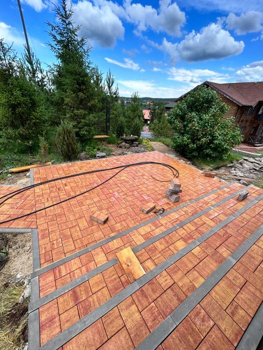 Укладка брусчатки