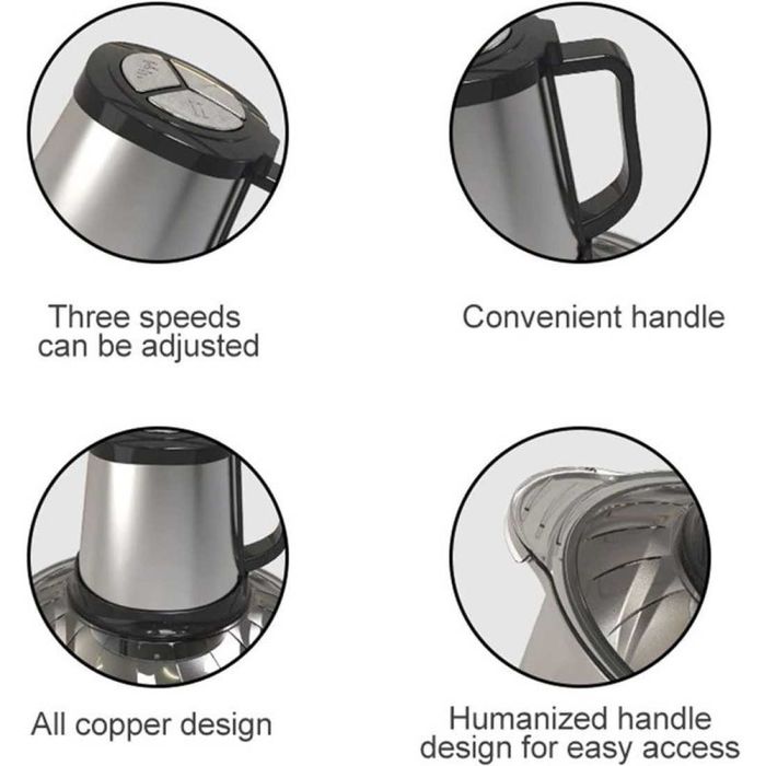 ПРОФЕСИОНАЛЕН електрически ЧОПЪР месомелачка 5L.