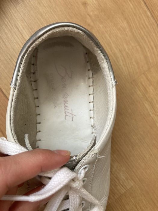 Tenesi piele cu talpa groasa 36