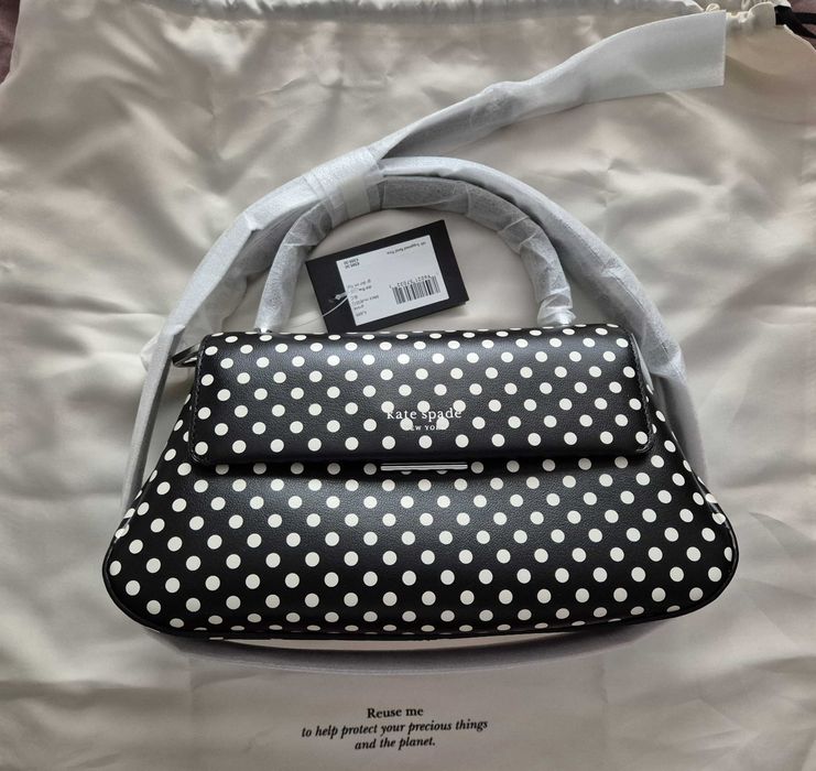 [Нова, с етикет] Дамска чанта Kate Spade, polka dot