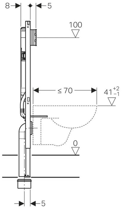 Инсталляция для Унитаза GEBERIT  Duofix из Швейцарии! Бренд  GEBERIT.