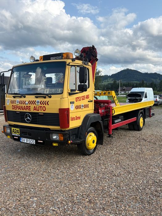 Mercedes 811 , Autoplatforma Hidraulica cu macara , an 1995