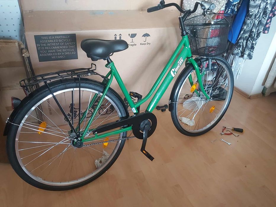 Bicicletă DHS nouă, neasamblată