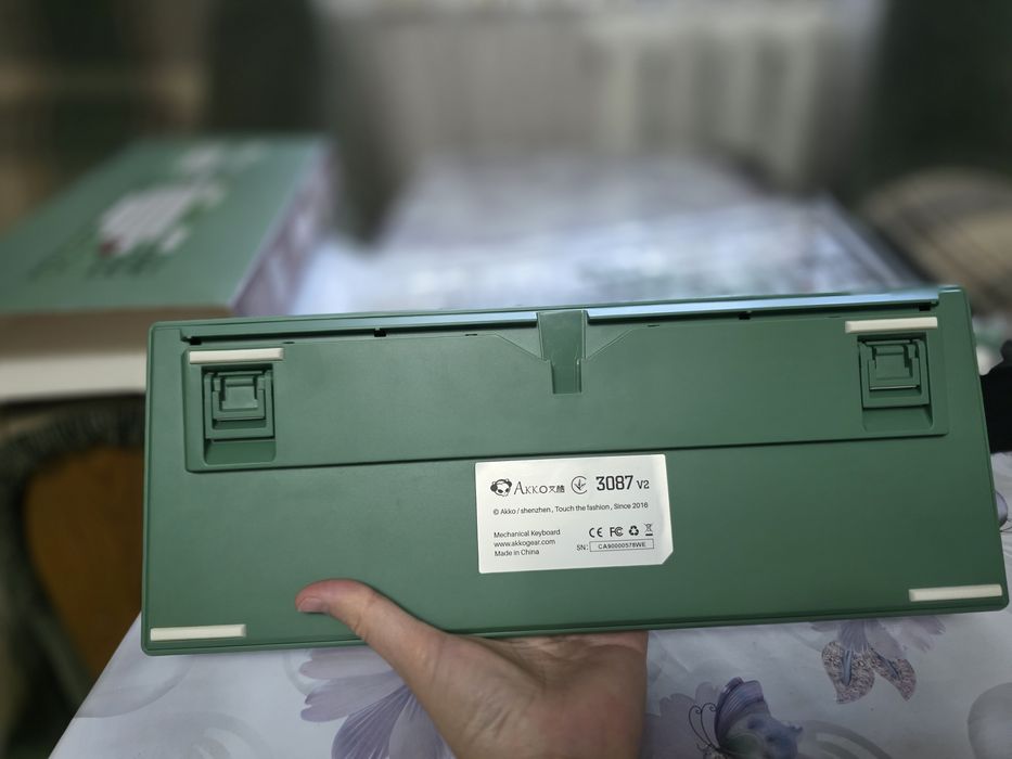 Клавиатура  механическая  Akko3087DS matcha Red Bean 650