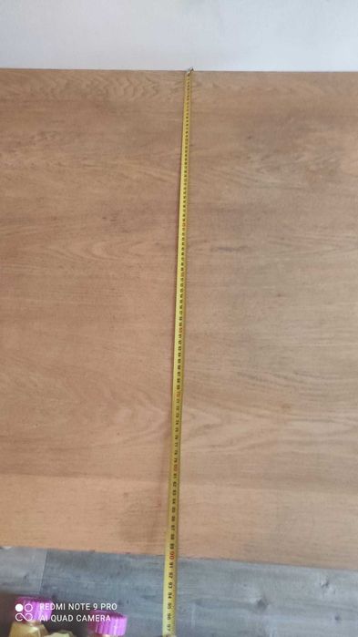 Masă extensibilă JYSK, lemn finisaj stejar natur, dimensiune 130 × 90 cm