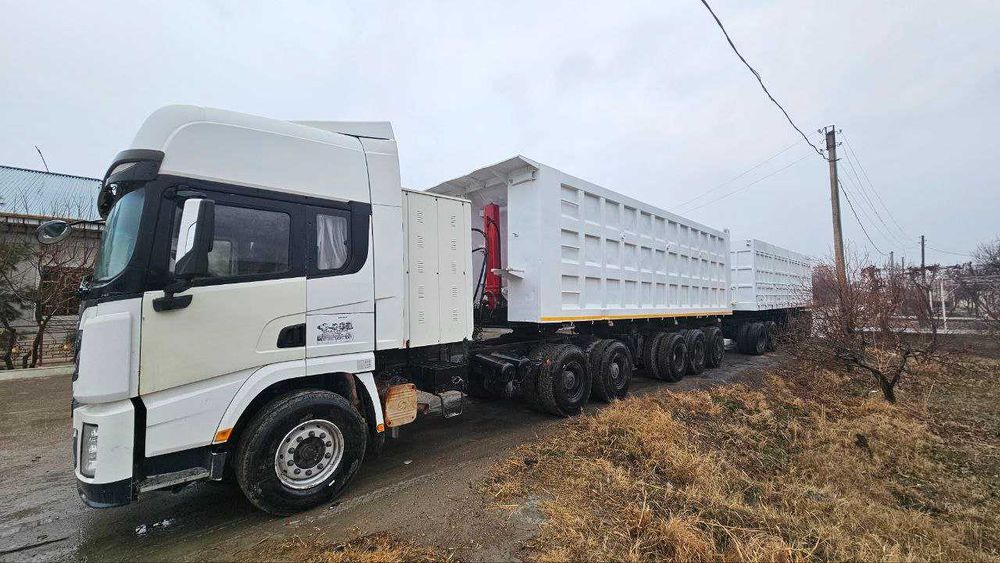 Shacman x 3000 с 2 прицепом