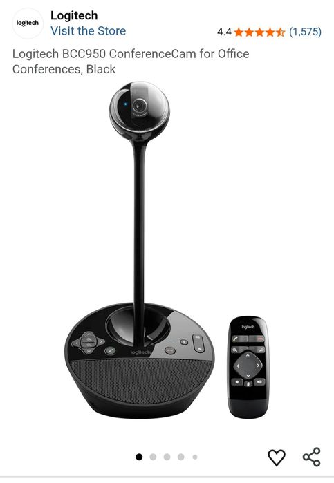 *НОВА* Уеб камера с микрофон LOGITECH BCC 950