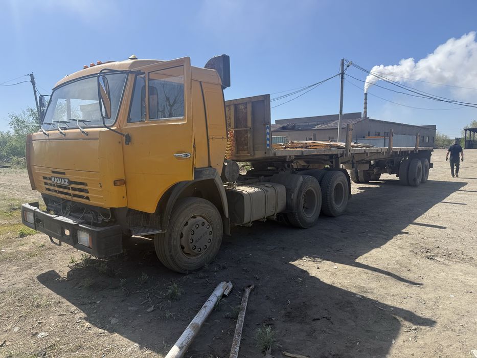 Продам тягач с прицепом, длиномер, шаланда