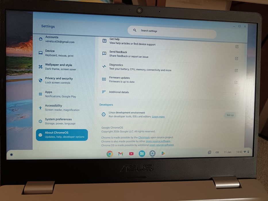 Лаптоп Asus Chromebook C423N