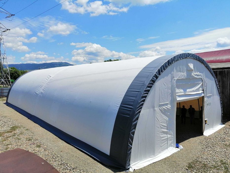 Cort industrial semirotund 9,15X16 nou cu garantie