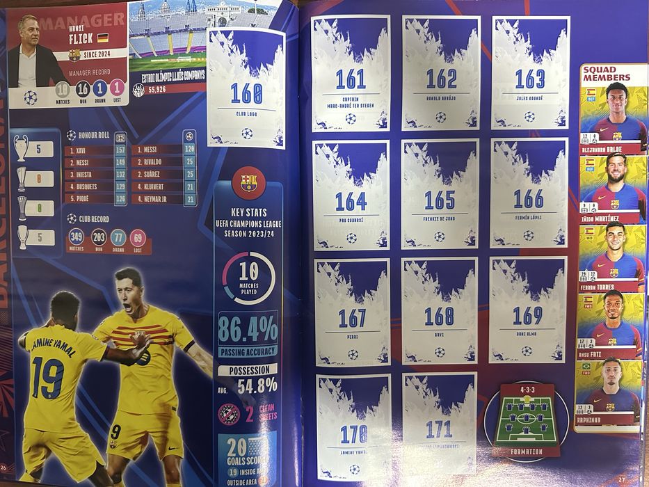 Альбом стартовый набор Лига Чемпионов 2024/2025 Topps (+ 10 стикеров)