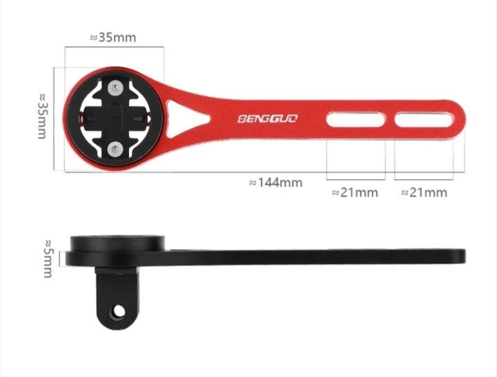 Suport cilcocomputer ghidon cursiera integrat aero aliaj aluminiu BENGUO GPS Garmin Edge Bryton Cateye Go pro lanterna