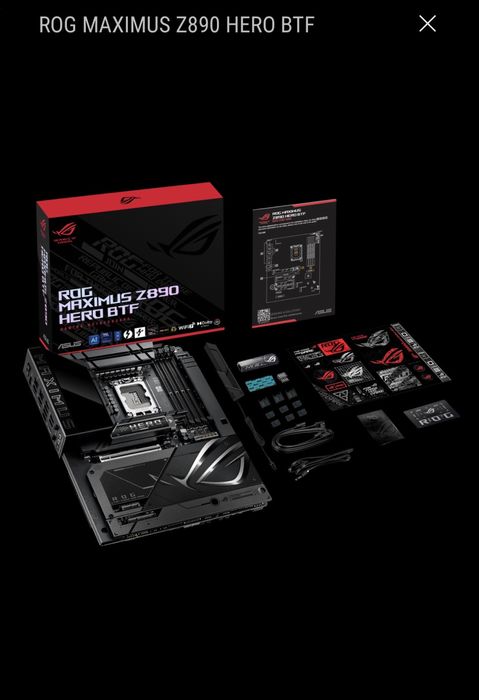 Placa de baza Asus ROG Z890 Hero BTF pentru intel ultra series