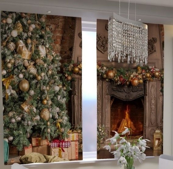 Продам новогодние фотошторы