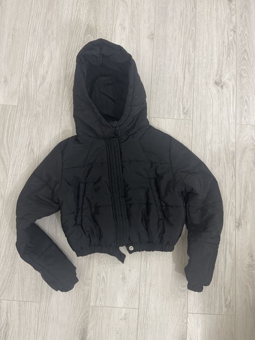 Geaca scurta neagra S Boohoo