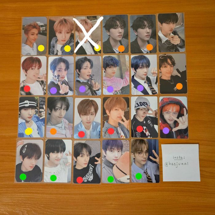 kpop photocards (nct, twice, red velvet)