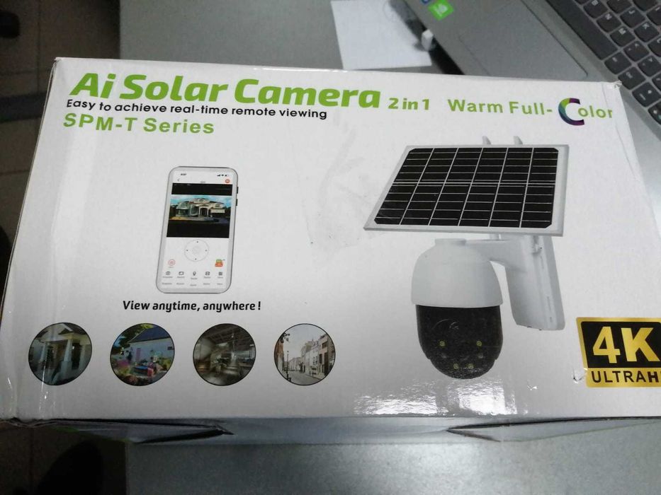 Camera 4G wireless cu panou fotovoltaic + card Micro SD 64Gb