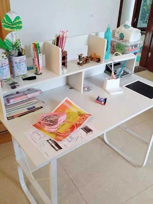 компьютерный стол с книжной полкой, настольный стол, письменный стол