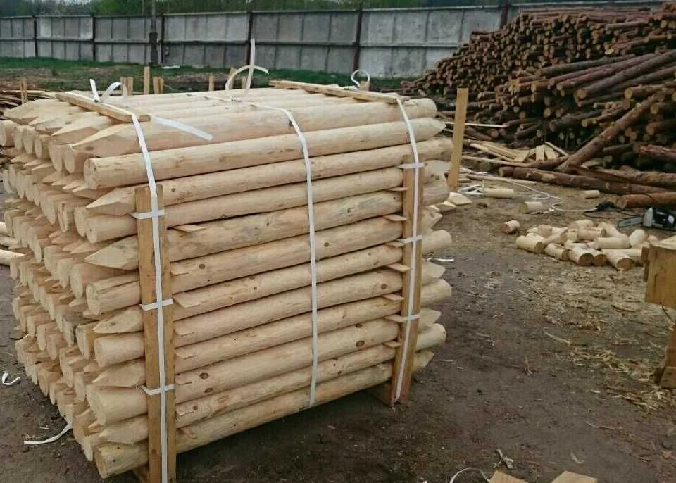 Stalpi din lemn rotund calibrat tratat diametru 20 cm