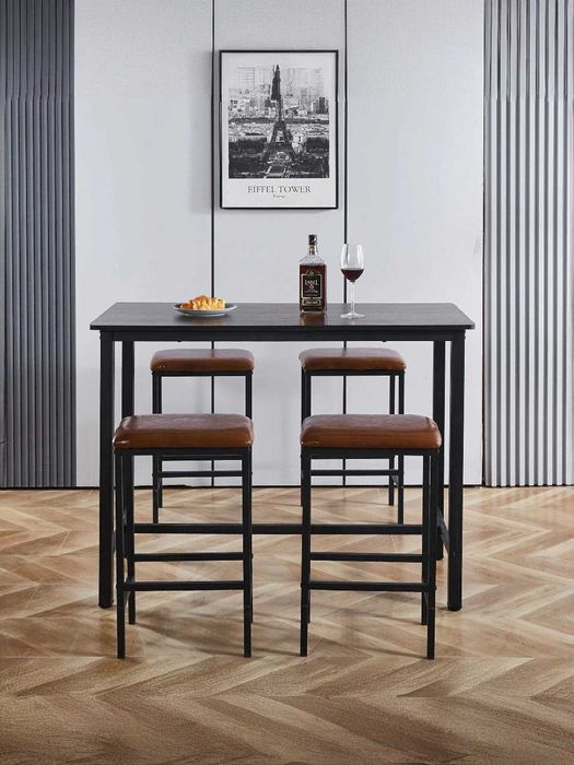 Обеденный стол на 4 человека, 1 стол, 4 стула