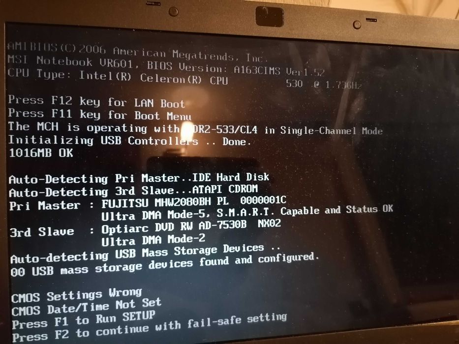 MSI лаптоп за части