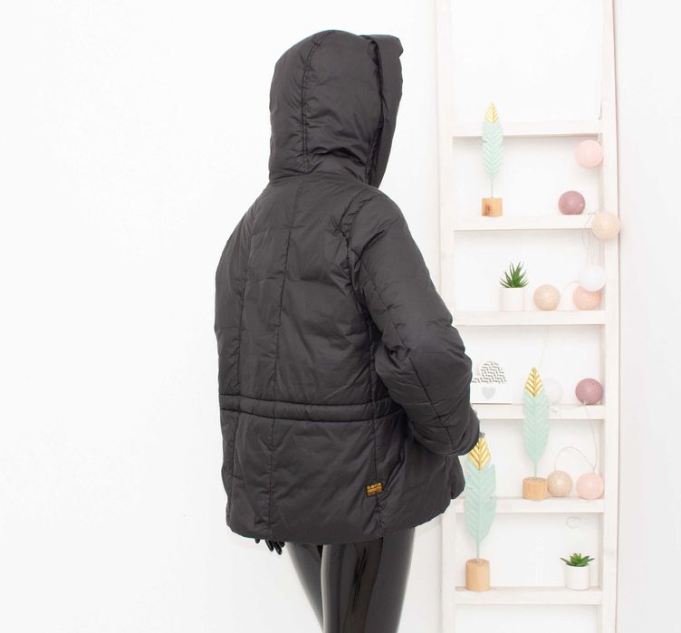 G-star Raw оригинално дамско яке черно голяма качулка овърсайз модел M