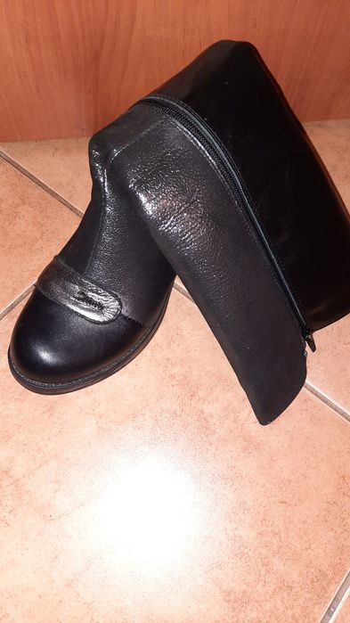 Дамски ботуши от естествена кожа