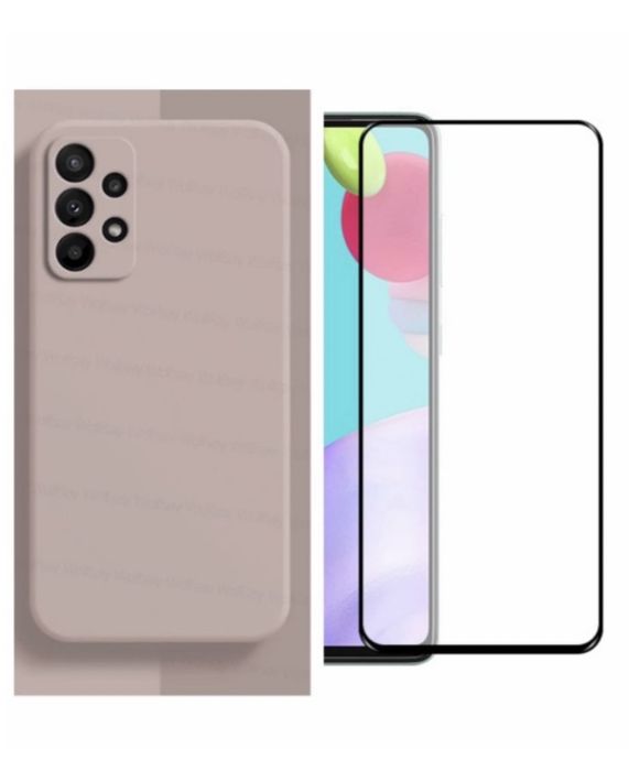 Husa Camera Safe Alcan si Folie Sticla 22D Samsung A13/A15/A33/A34/A36