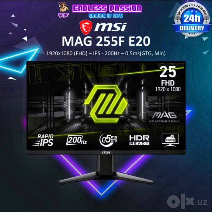 Manitor MSI 25 200Hz fhd ips. Для офис.