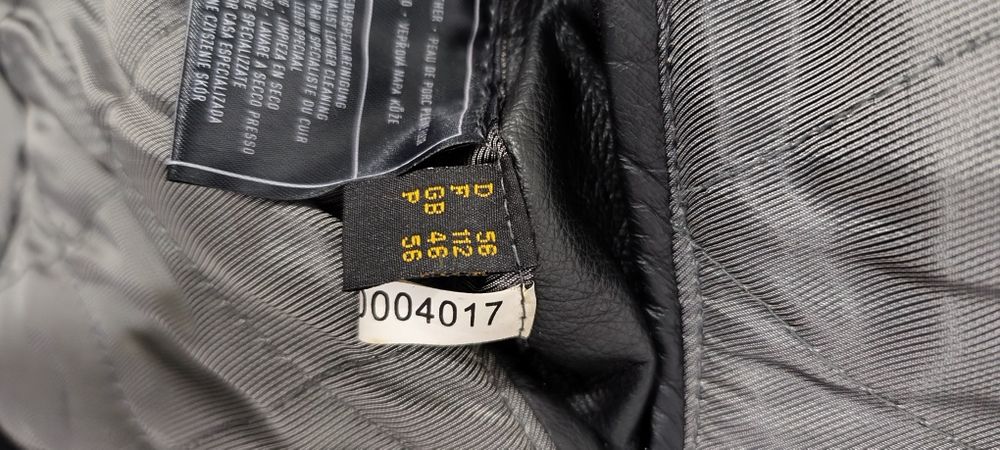 Geacă de piele mărime mare