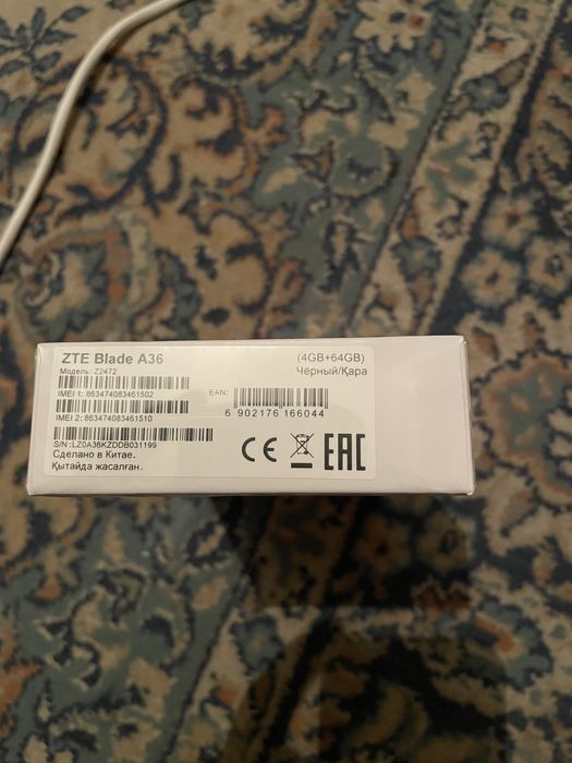 ZTE Blade A36 черный новый