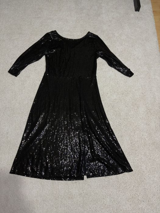 Rochie dama paiete, neagra, Tall, L-XL