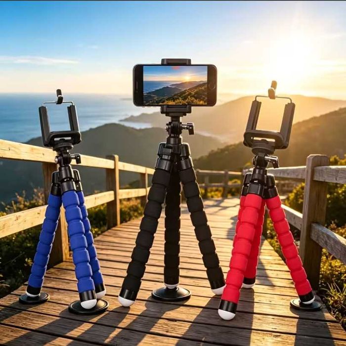 Универсален гъвкав мини статив / трипод за смартфон и фотоапарат