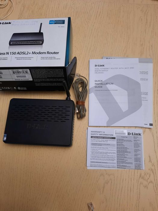 Продам модем D-Link с кабелями.