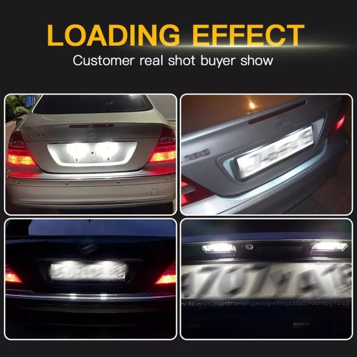 Set Lampi LED numar inmatriculare Mercedes C E Cls S203 W211 W219 R171
