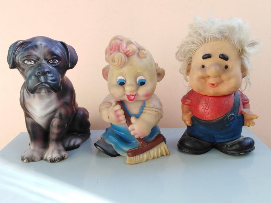 Игрушки резиновые СССР. Читайте описание.