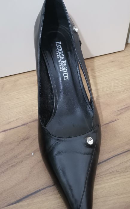 Pantofi din piele pentru Dama Patrizi Rigotti ,, Negr,"37